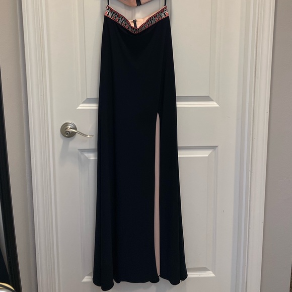 Blondie Nites Two Piece Long Prom Dress Size 1 - Picture 2 of 7